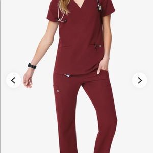 Figs burgundy. M top/ SP kade pants